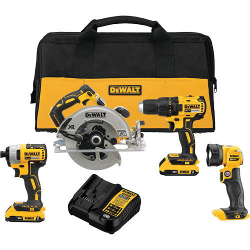Ensemble quatre outils sans fil et sans balai MAX* (2.0Ah), 20 V Helyx Safety & Industrial Supplies