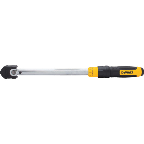 Micrometer Torque Wrench, Click, 3/8" Square Drive, 20 - 100 ft-lbs./27.11-135. 58 N.m Helyx Safety & Industrial Supplies