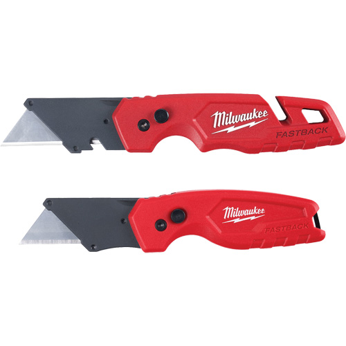 Jeu de couteaux utilitaires pliants FASTBACK 2 mcx, poign&eacute;e en Plastique Helyx Safety & Industrial Supplies