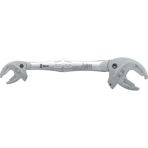 Joker S/L Self-Setting Double Open-End Spanner, 7/16" x 3/4", Plain Helyx Safety & Industrial Supplies