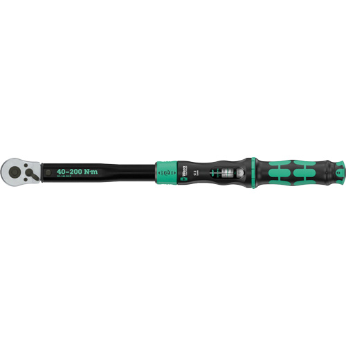 Adjustable Click-Torque Lock C 3 Torque Wrench with Torque Lock Function, Click, 1/2" Square Drive, 30 - 146 lbf. Ft Helyx Safety & Industrial Supplies