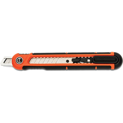 9mm Snap Off Blade Retractable Knife, Steel, Plastic Handle Helyx Safety & Industrial Supplies
