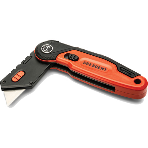Folding Utility Knife, 1" Blade, Steel Blade, Aluminum Handle Helyx Safety & Industrial Supplies