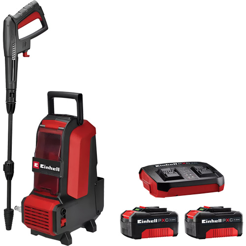 Laveuse &agrave; haute pression sans fil avec batterie 4 Ah PXC et ensemble de d&eacute;part de chargeur, &agrave; pile, 1522 psi, 1,23 gal./min Helyx Safety & Industrial Supplies