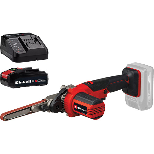 Ponceuse-lime &agrave; courroie 18" sans fil avec batterie 2,5 Ah PXC et ensemble de d&eacute;part de chargeur Helyx Safety & Industrial Supplies