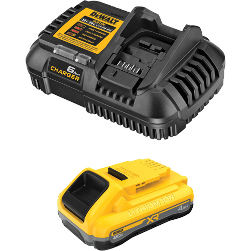 Ensemble de bloc-pile et chargeur XR POWERPACK, Lithium-ion, 20 V, 4 Ah Helyx Safety & Industrial Supplies
