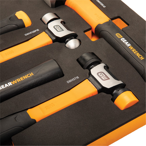 Mixed Hammer Set in Foam Storage Tray, 5 Pieces Helyx Safety & Industrial Supplies