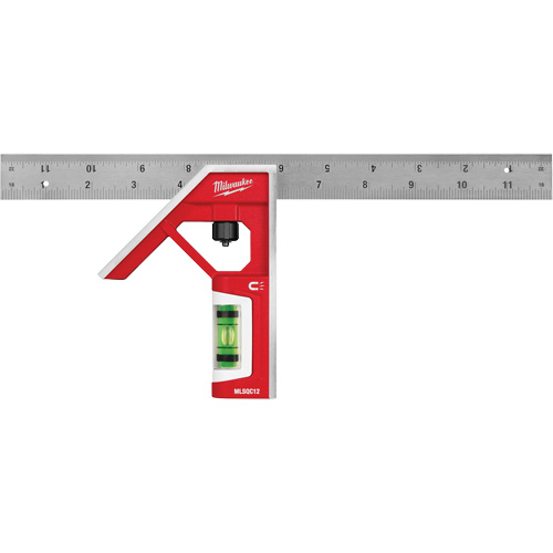 &eacute;querre magn&eacute;tique combin&eacute;, 12" lo, Acier inoxydable, Ordinaire Helyx Safety & Industrial Supplies