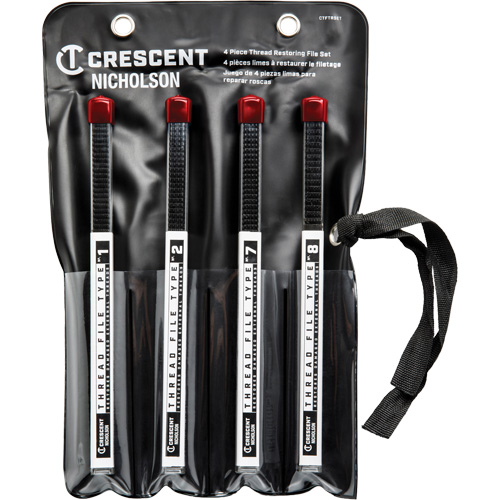 4-Piece Thread Restoring File Set, Square, 9" Helyx Safety & Industrial Supplies