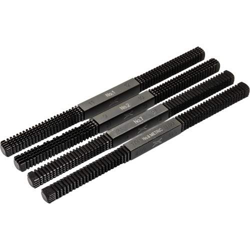4-Piece Thread Restoring File Set, Square, 9" Helyx Safety & Industrial Supplies