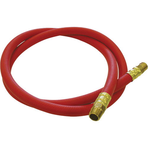 Tuyau de raccordement pour d&eacute;vidoir de tuyau, Air, Caoutchouc EDPM, 1/2" dia. x 5', 300 psi, 1/2 NPT Helyx Safety & Industrial Supplies