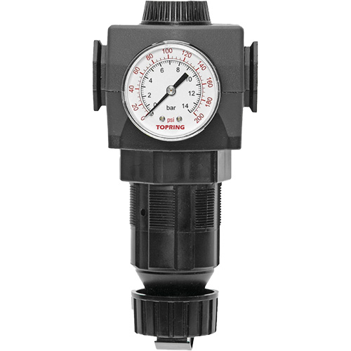 MODULAIR 400 Zinc Diaphragm Regulator, 1/2" NPT, 300 psi Max. PSI, In Line/Modular Helyx Safety & Industrial Supplies