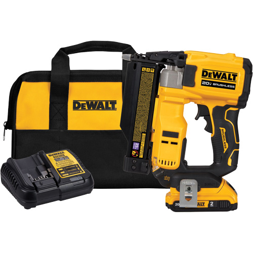 Ensemble cloueuse &agrave; goupilles sans fil sans balais ATOMIC COMPACT SERIES, calibre 23, 20 V, Lithium-ion Helyx Safety & Industrial Supplies