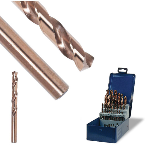 SST+ Jobbers Wire Gauge Drill Bit, High Speed Steel, #1, 3-11/16" L, 2-1/4" Flute, 135° Point Angle Helyx Safety & Industrial Supplies