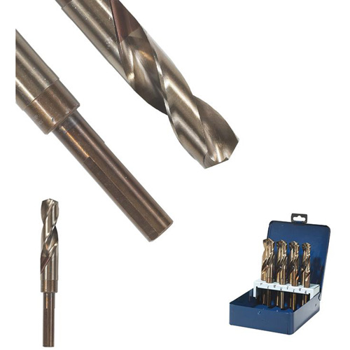 Forets &agrave; queue SST+, 49/64", Acier rapide, Cannelure 3-1/8", Pointe de 135° Helyx Safety & Industrial Supplies
