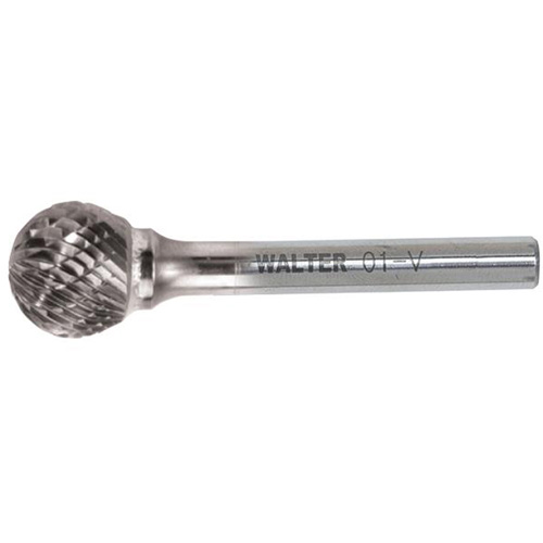 Fraise double au carbure &agrave; pointe sph&eacute;rique, 1/4" dia., 1/4" Tige, 7/32" Prof. de la coupe Helyx Safety & Industrial Supplies