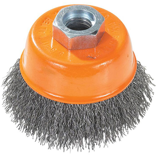 Crimped Wire Cup Brush with Ring Helyx Safety & Industrial Supplies