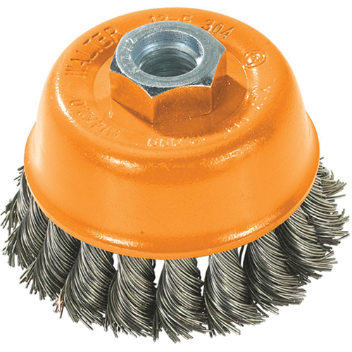 Brosse-boisseau, 3" dia. x 5/8"-11 arbre Helyx Safety & Industrial Supplies