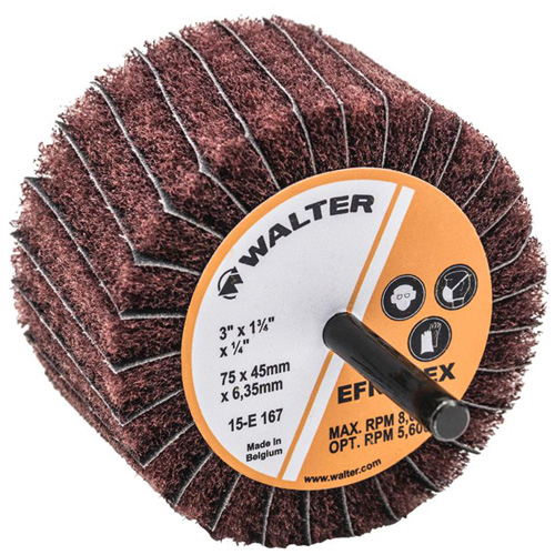 Meule &agrave; lamelles abrasives Two-In-One Helyx Safety & Industrial Supplies