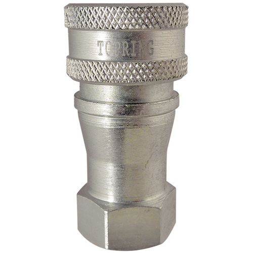 Hydraulic Quick Coupler - Steel Manual Coupler, Brass/Stainless Steel Helyx Safety & Industrial Supplies