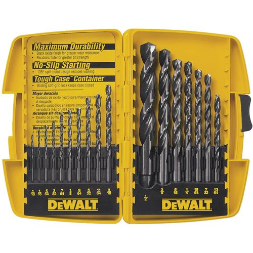 Jobber Drill Bit Set, 17 Pieces, High Speed Steel Helyx Safety & Industrial Supplies