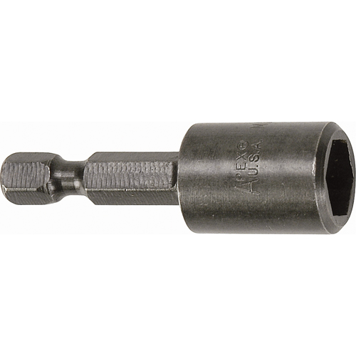 Nutsetter For SAE Sheet Metal Screws, 7/16" Tip, 1/4" Drive, 2" L, Magnetic Helyx Safety & Industrial Supplies