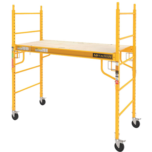 Mobile Work Scaffolding - Maxi Square Scaffolding, Steel Frame, 74" D x 74" H Helyx Safety & Industrial Supplies