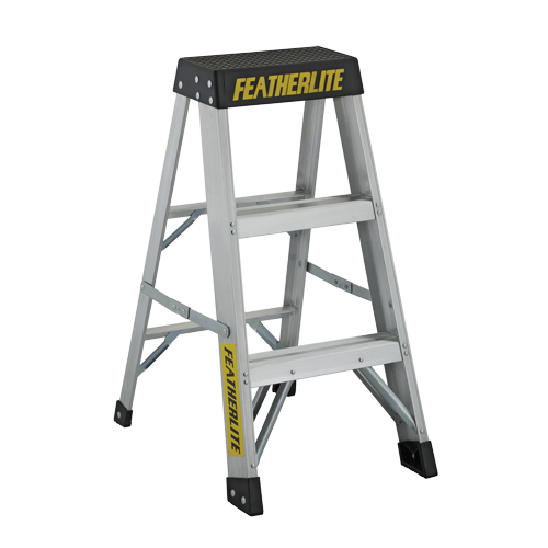 Industrial Extra Heavy-Duty Step Stool/Ladders, 3', Aluminum, 300 lbs. Capacity, Type 1A Helyx Safety & Industrial Supplies