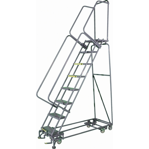 &eacute;chelles multidirectionelles, 10 marches, Largeur de la marche 24", Hauteur de la plateforme 100", Acier Helyx Safety & Industrial Supplies