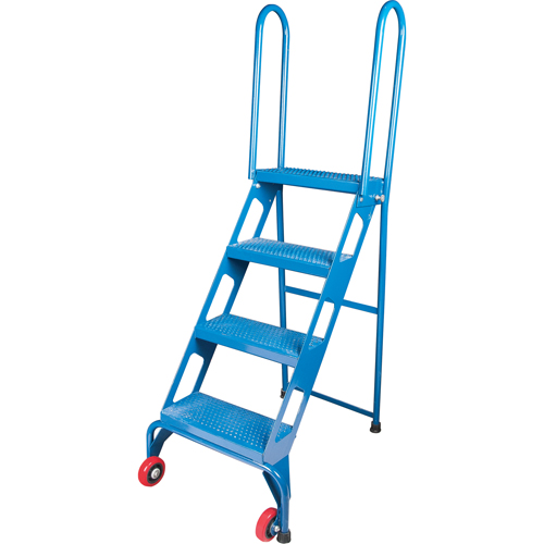 Portable Folding Ladder, 4 Steps, Perforated, 40" High Helyx Safety & Industrial Supplies