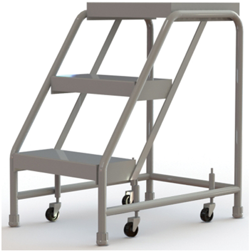 &eacute;chelles roulantes, 3 marches, Largeur de la marche 16", Hauteur de la plateforme 30", Aluminium Helyx Safety & Industrial Supplies