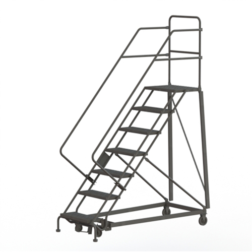 &eacute;chelles robustes en angle de s&eacute;curit&eacute;, 7 marches, Perfor&eacute;, Inclinaison 50°, Hauteur 70" Helyx Safety & Industrial Supplies