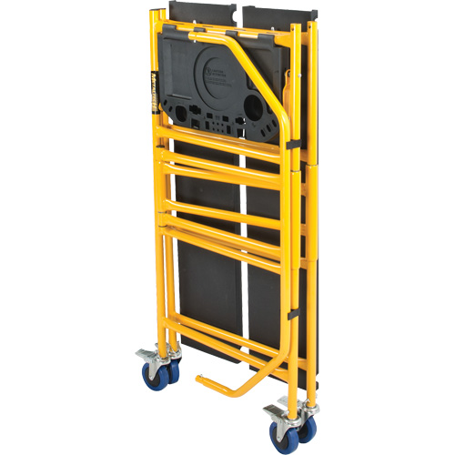 Jobsite Series 4' Safety Rail & Tool Shelf Scaffold Kit, Steel Frame, 49-1/2" D x 57-3/4" H Helyx Safety & Industrial Supplies