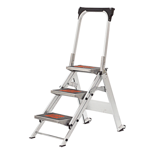 Safety Stepladder with Bar & Tray, 2.2', Aluminum, 300 lbs. Capacity, Type 1A Helyx Safety & Industrial Supplies
