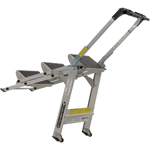 Tilt & Roll Step Stool Ladder, 3 Steps, 34" x 22" x 50.75" High Helyx Safety & Industrial Supplies