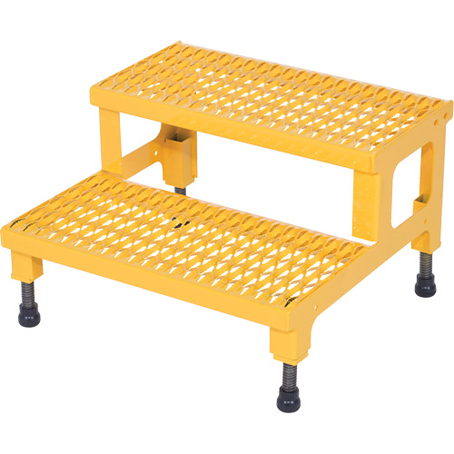 Plate-forme ajustable Step-Mate, 2 marche(s), 23-13/16" la x 22-7/8" lo x 15-1/4" h, Capacit&eacute; 500 lb Helyx Safety & Industrial Supplies