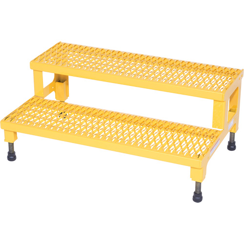 Plate-forme ajustable Step-Mate, 2 marche(s), 36-3/16" la x 22-7/8" lo x 15-1/4" h, Capacit&eacute; 500 lb Helyx Safety & Industrial Supplies