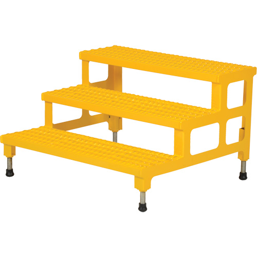 Plate-forme ajustable Step-Mate, 3 marche(s), 36-3/16" la x 33-7/8" lo x 22-1/4" h, Capacit&eacute; 500 lb Helyx Safety & Industrial Supplies