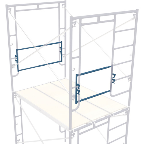 Adjustable End-Stop Scaffolding Guardrail, Guard Rail, 21" H Helyx Safety & Industrial Supplies