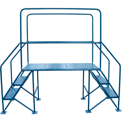 Crossover Ladder, 35-1/2" Overall Span, 31-1/2" H x 22" D, 22" Step Width Helyx Safety & Industrial Supplies