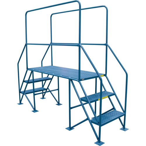 Crossover Ladder, 35-1/2" Overall Span, 31-1/2" H x 22" D, 22" Step Width Helyx Safety & Industrial Supplies
