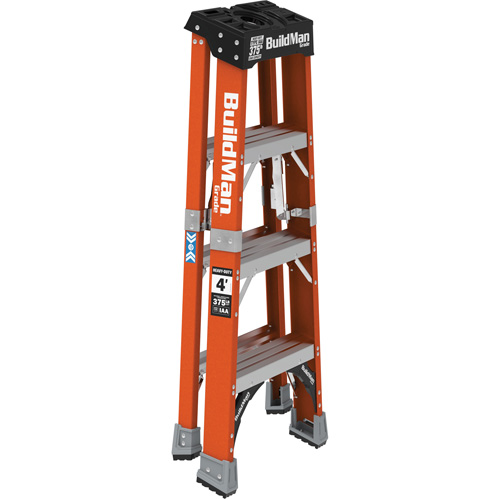 Step Ladder, 4', Fibreglass, 375 lbs. Capacity, Type 1AA Helyx Safety & Industrial Supplies