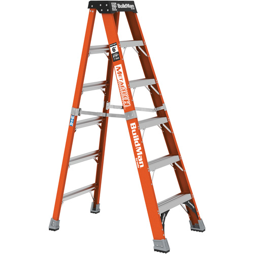 Step Ladder, 6', Fibreglass, 375 lbs. Capacity, Type 1AA Helyx Safety & Industrial Supplies