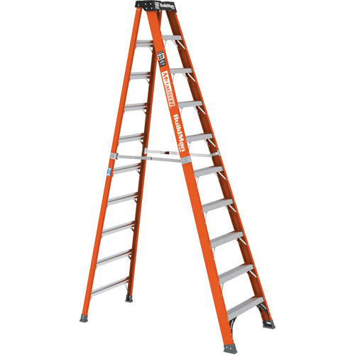 Step Ladder, 10', Fibreglass, 375 lbs. Capacity, Type 1AA Helyx Safety & Industrial Supplies