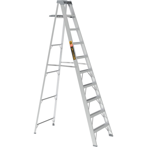 Step Ladder with Paint Tray, 10', Aluminum, 225 lbs. Capacity, Type 2 Helyx Safety & Industrial Supplies