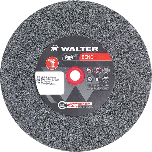 Bench Grinding Wheels, 8" x 7/8", 1" Arbor, 1 Helyx Safety & Industrial Supplies