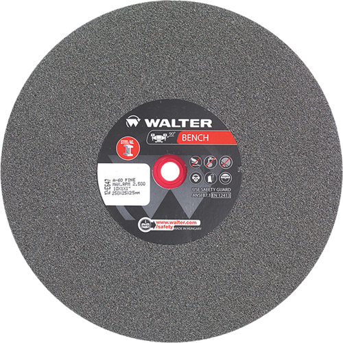 Meules pour rectifieuses d'&eacute;tabli, 10" x 1", Arbre de 1", 1 Helyx Safety & Industrial Supplies
