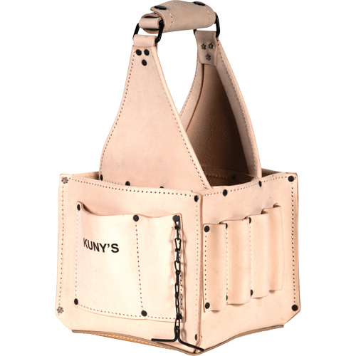 Electrical & Maintenance Tool Pouches, Leather, 17 Pockets, Beige Helyx Safety & Industrial Supplies
