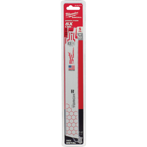 The Torch Sawzall&reg; Blade, Bi-Metal, 10 TPI, 9" L x 1" W Helyx Safety & Industrial Supplies