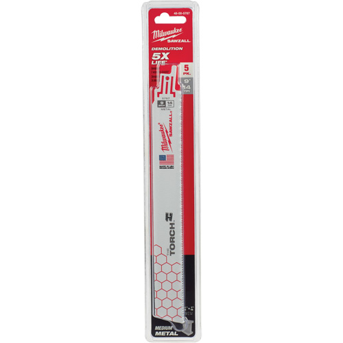 The Torch Sawzall&reg; Blades, Bi-Metal, 14 TPI, 9" L x 1" W Helyx Safety & Industrial Supplies